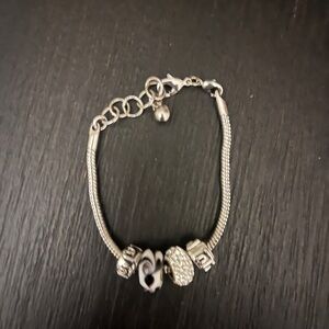 Pandora Stylish Silver Beaded Bracelet